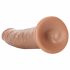 RealRock Slim - zaciskane realistyczne dildo 15,5 cm (ciemny naturalny) 