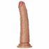 RealRock Slim - zaciskane realistyczne dildo 15,5 cm (ciemny naturalny) 