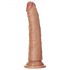 RealRock Slim - realistyczny dildo z przyssawką 15,5 cm (ciemny naturalny)