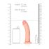 RealRock - realistyczne dildo z zaciskiem - 15,5 cm (naturalne) 