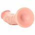 RealRock - realistyczne dildo z zaciskiem - 15,5 cm (naturalne) 