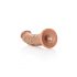 RealRock - realistyczne dildo z zaciskiem - 15,5 cm (ciemny naturalny) 