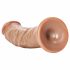 RealRock - realistyczne dildo z zaciskiem - 15,5 cm (ciemny naturalny) 