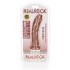 RealRock - realistyczne dildo z zaciskiem - 15,5 cm (ciemny naturalny) 