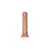 RealRock - realistyczne dildo z zaciskiem - 15,5 cm (ciemny naturalny) 