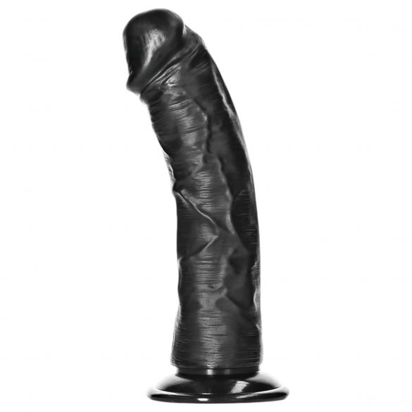 RealRock - realistyczne dildo z zaciskiem - 15,5 cm (czarne) 