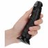 RealRock - realistyczne dildo z zaciskiem - 15,5 cm (czarne) 