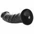 RealRock - realistyczne dildo z zaciskiem - 15,5 cm (czarne) 