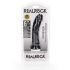 RealRock - realistyczne dildo z zaciskiem - 15,5 cm (czarne) 