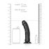 RealRock - realistyczne dildo z zaciskiem - 15,5 cm (czarne) 