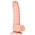 RealRock - realistyczny dildo z przyssawką i jądrami - 15,5 cm (naturalny)