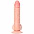 RealRock - zaciskane, realistyczne dildo z jądrami - 15,5 cm (naturalne) 