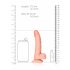 RealRock - realistyczny dildo z przyssawką i jądrami - 15,5 cm (naturalny)