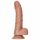 RealRock - realistyczne dildo z zaciskiem - 15,5 cm (ciemny naturalny) 