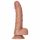 RealRock - realistyczne dildo z zaciskiem - 15,5 cm (ciemny naturalny) 