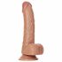 RealRock - realistyczne dildo z zaciskiem - 15,5 cm (ciemny naturalny) 