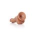 RealRock - realistyczne dildo z zaciskiem - 15,5 cm (ciemny naturalny) 