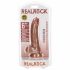 RealRock - realistyczne dildo z zaciskiem - 15,5 cm (ciemny naturalny) 