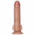 RealRock - realistyczne dildo z zaciskiem - 15,5 cm (ciemny naturalny) 