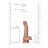 RealRock - realistyczne dildo z zaciskiem - 15,5 cm (ciemny naturalny) 