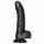 RealRock - realistyczny dildo z przyssawką i jądrami - 15,5 cm (czarny)