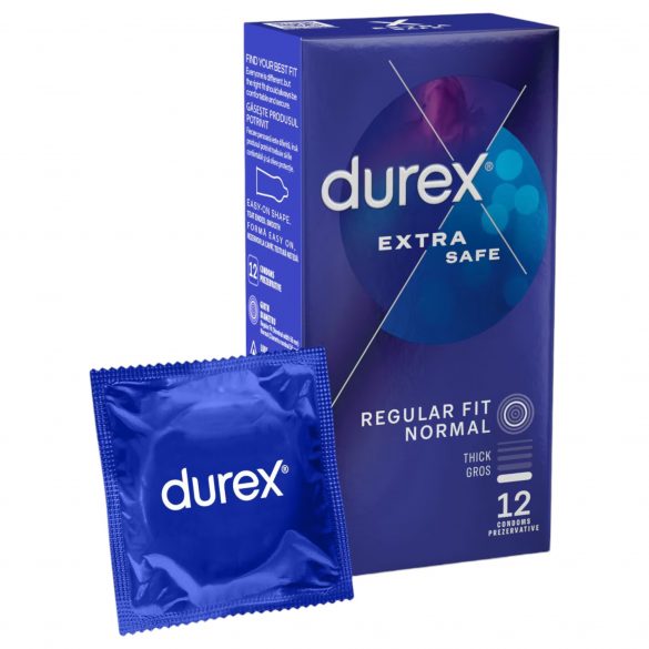 Durex extra safe - bezpieczne prezerwatywy (12 sztuk) 