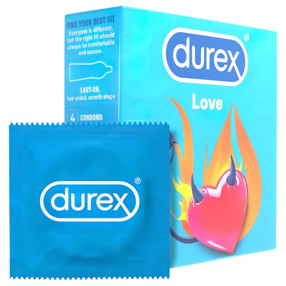 Durex prezerwatywy Love - prezerwatywy Easy-on (4 szt.)