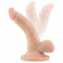 Dr. Skin 4 - dildo z zaciskiem na jądra - naturalne (12 cm) 