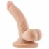 Dr. Skin 4 - dildo z zaciskiem na jądra - naturalne (12 cm) 