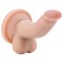 Dr. Skin 4 - realistyczny dildo z przyssawką i jądrami - naturalny (12 cm)