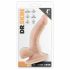 Dr. Skin 4 - dildo z zaciskiem na jądra - naturalne (12 cm) 