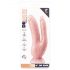 Dr. Skin 8 - dwustronne dildo z przyssawką (naturalne)