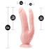 Dr. Skin 8 - dwustronne dildo z przyssawką (naturalne)