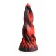 Creature Cocks Hell Kiss - Skręcone silikonowe dildo - 19 cm (czerwone) 