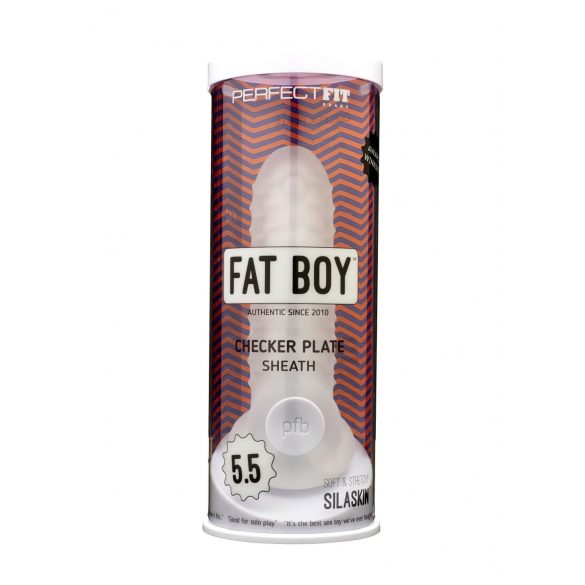 Fat Boy Checker Box - Pochwa na penisa (15 cm) - Mleczna biel 