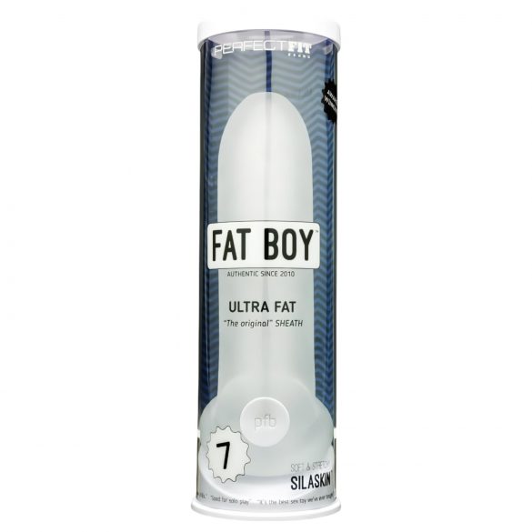 Fat Boy Ultra Gruby - nakładka na penisa (19 cm) - mlecznobiały