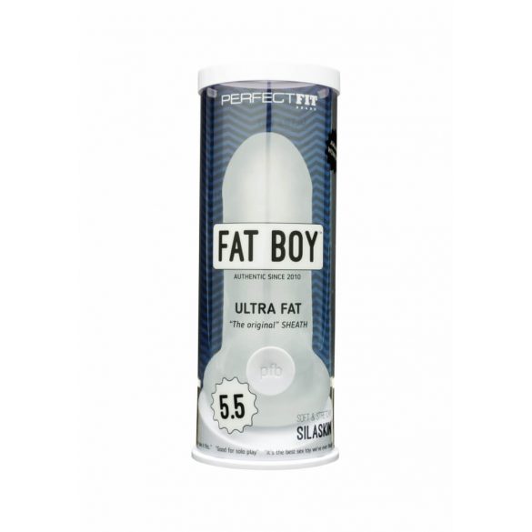 Fat Boy Original Ultra Fat - nakładka na penisa (15cm) - mlecznobiała 