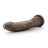 Dr. Skin 8,5 - dildo z zaciskiem - brązowe (20,5 cm) 