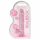 REALROCK - przezroczysty realistyczny dildo - różowy (17 cm)