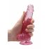 REALROCK - półprzezroczyste, realistyczne dildo - różowe (17 cm) 