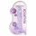 REALROCK - przezroczysty realistyczny dildo - fioletowy (19 cm)