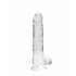 REALROCK - półprzezroczyste, realistyczne dildo - przezroczyste (19 cm) 