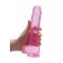 REALROCK - półprzezroczyste, realistyczne dildo - różowe (22 cm) 