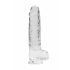 REALROCK - przejrzysty realistyczny dildo - 22cm