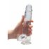 REALROCK - przezroczysty realistyczny dildo - krystalicznie czysty (22 cm)