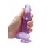 REALROCK - półprzezroczyste, realistyczne dildo - fioletowe (15 cm) 