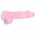 REALROCK - półprzezroczyste, realistyczne dildo - różowe (15 cm) 