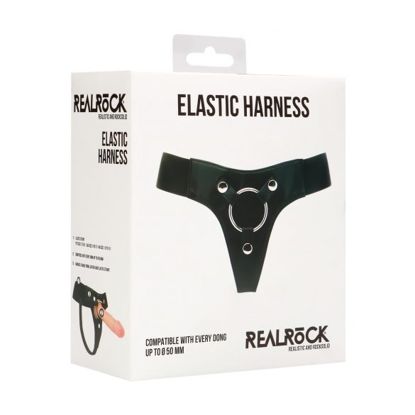 REALROCK Elastic - uniwersalny pas do strap-onów (czarny)