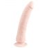 Easytoys - przyssawkowy 100% silikonowy dildo (21 cm) - naturalny