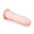 Easytoys - przyssawkowy 100% silikonowy dildo (21 cm) - naturalny